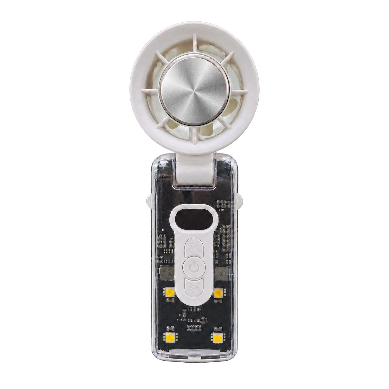 پنکه دستی توبیز با صفحه خنک‌کننده مدل چراغ دار کد ICE FAN-06